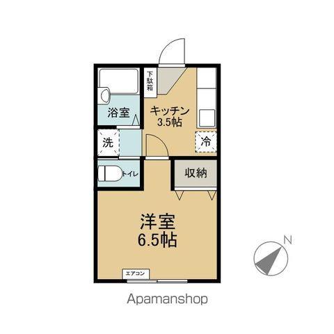 レジデンスSATO(1K/2階)の間取り写真