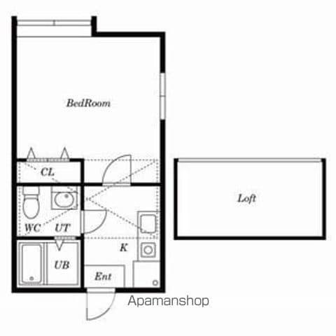 ROSA LUCENT(1K/1階)の間取り写真