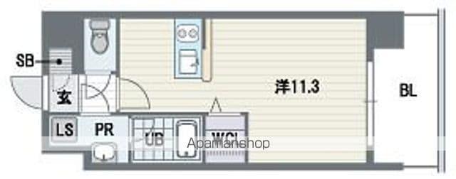 リフェスタ渡辺通(ワンルーム/5階)の間取り写真