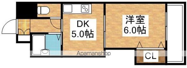 ロイヤルハイツ菅原(1DK/5階)の間取り写真