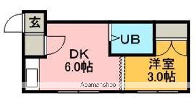 クリスタルN9(1LDK/1階)の間取り写真
