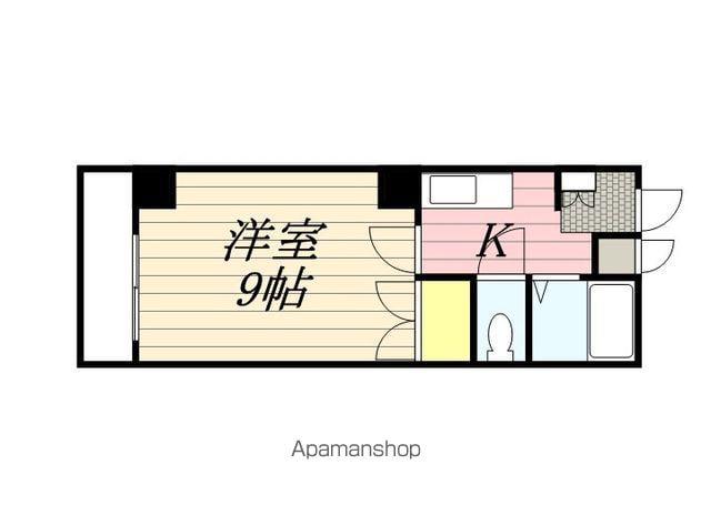 ピュア香住ヶ丘(1K/1階)の間取り写真