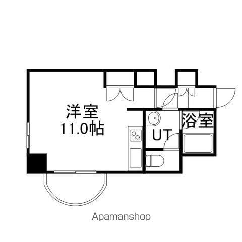ビッグバーンズマンションN11(ワンルーム/5階)の間取り写真