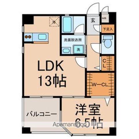 ESPOIRI(1LDK/4階)の間取り写真
