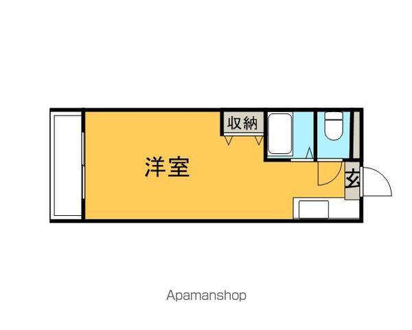 大分ユースコーポ(ワンルーム/4階)の間取り写真