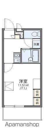 レオパレスマリオン(1K/1階)の間取り写真