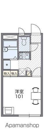 レオパレスTOUGH(1K/2階)の間取り写真