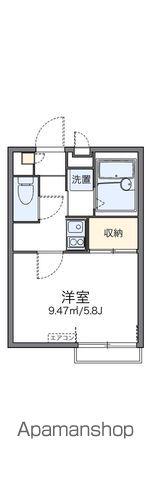 レオパレス小日向(1K/2階)の間取り写真