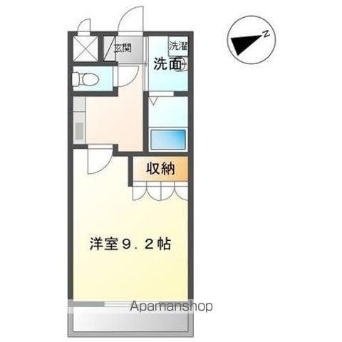 プランドール(1K/2階)の間取り写真