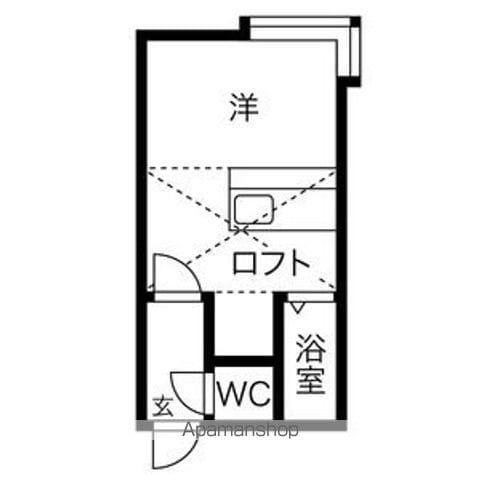 ストラーダ中の島(ワンルーム/3階)の間取り写真