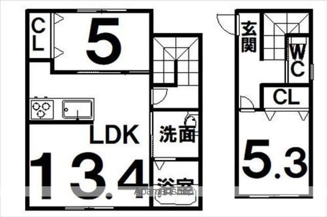 グランディール大通(2LDK)の間取り写真