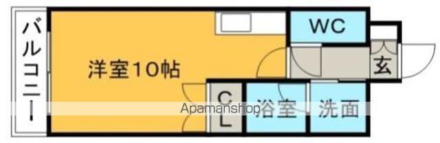 リード中央町(ワンルーム/5階)の間取り写真