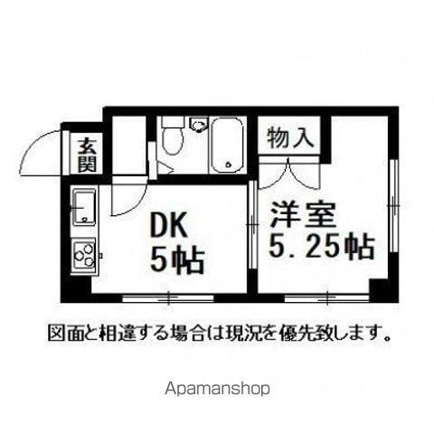 シティハイツオカダ(1DK/1階)の間取り写真
