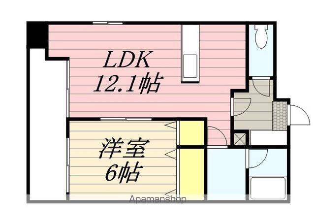 TRIBUTE元浜(1LDK/2階)の間取り写真