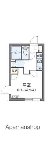 クレイノM(1K/1階)の間取り写真
