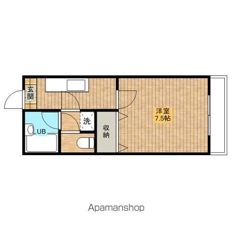 アドラシオン・MT(1K/2階)の間取り写真