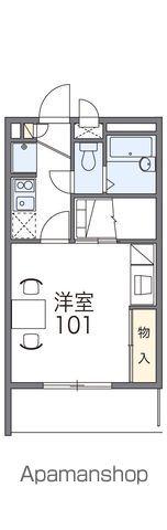 レオパレス シャルム瀬戸(1K/1階)の間取り写真