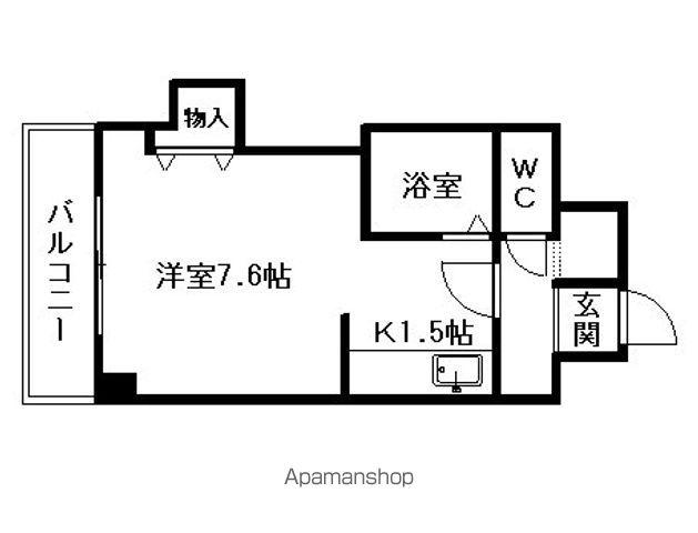 エンドレス三井南3西7(1K/3階)の間取り写真