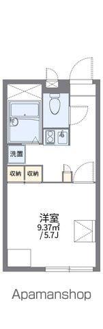 レオパレスUTOGARIA(1K/1階)の間取り写真