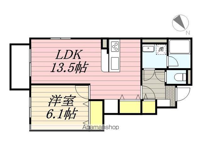 MANOIR LOUER(1LDK/1階)の間取り写真
