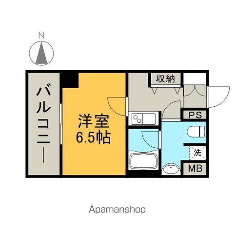 レジディア高岳(1K/2階)の間取り写真