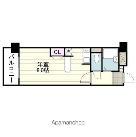 サニークレスト南林寺(ワンルーム/3階)の間取り写真