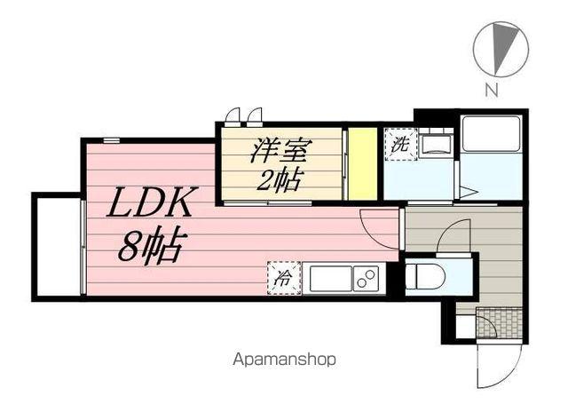 G-SMART蘇我(1LDK/2階)の間取り写真