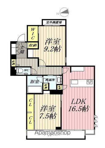 アルコバレーノ(2LDK/2階)の間取り写真