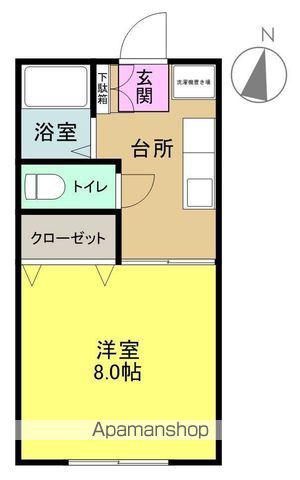 千代ハイツ(1K/1階)の間取り写真