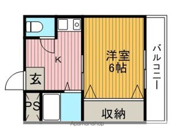 エクシードプラザ豊中(1K/2階)の間取り写真