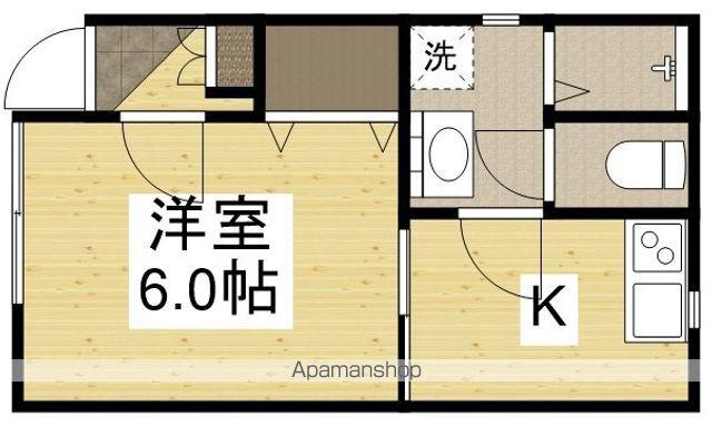 パスティア新倉敷(1K/1階)の間取り写真
