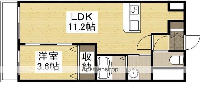 AXIS今(1LDK/4階)の間取り写真