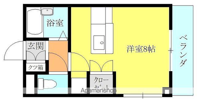 ベターデイズ(ワンルーム/5階)の間取り写真