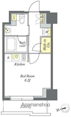 プライムメゾン清澄白河(ワンルーム/1階)の間取り写真