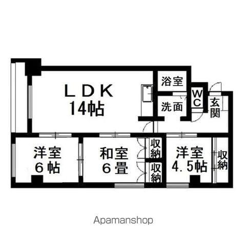 シュトラール4・6(3LDK/2階)の間取り写真