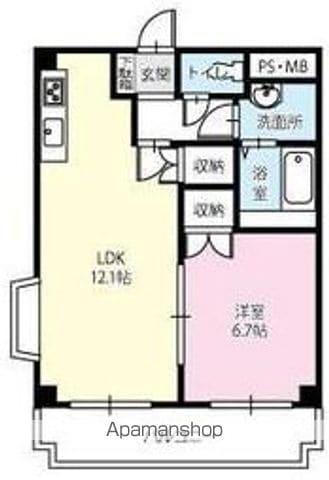 アリビオ・パルフェ壱番館(1LDK/3階)の間取り写真