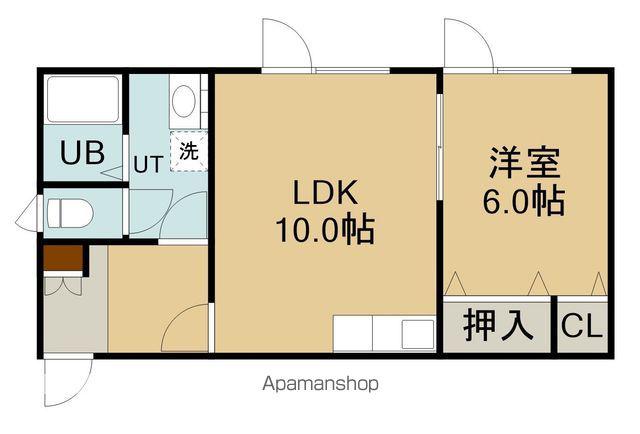 キャッスルイトウ(1LDK/2階)の間取り写真