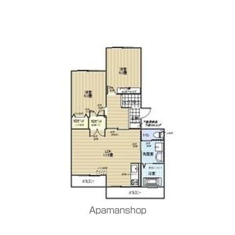 サンハイツひさし(2LDK/3階)の間取り写真