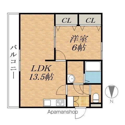リバティホライゾン(1LDK/3階)の間取り写真