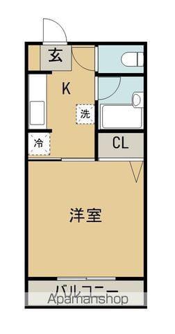 MARGINAL(1K/3階)の間取り写真