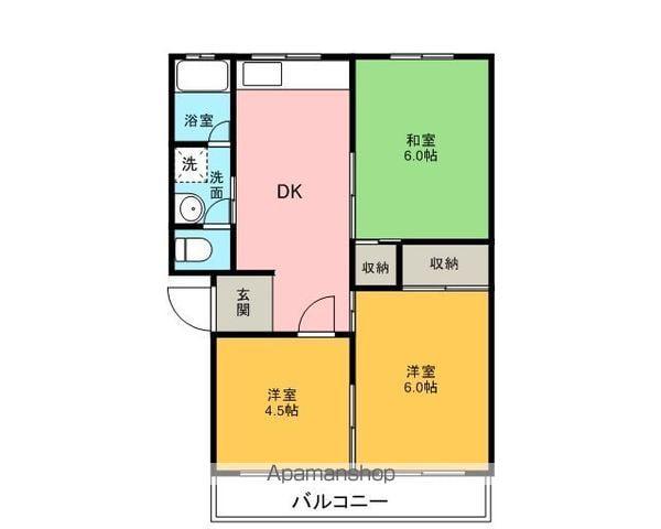 メゾンファースト(3DK/2階)の間取り写真