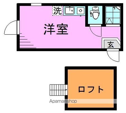 フェリスミーティア(ワンルーム/1階)の間取り写真
