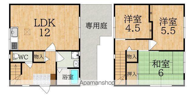 コンフォート朱雀Ⅴ(3LDK)の間取り写真