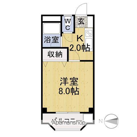 シティ竹内(1K/3階)の間取り写真