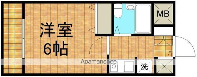 クリエイト国分寺(1K/1階)の間取り写真