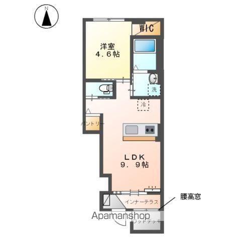 ニュークラリス(1LDK/1階)の間取り写真