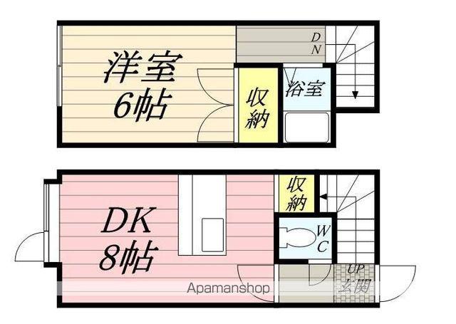 エリーカハイツ(1LDK/2階)の間取り写真