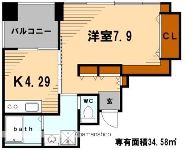 メゾンサカエ(1K/5階)の間取り写真