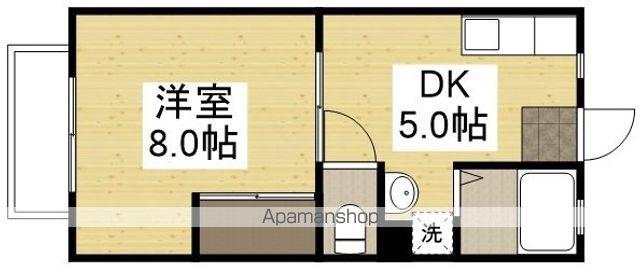 メゾンウィスパーⅢ(1DK/1階)の間取り写真