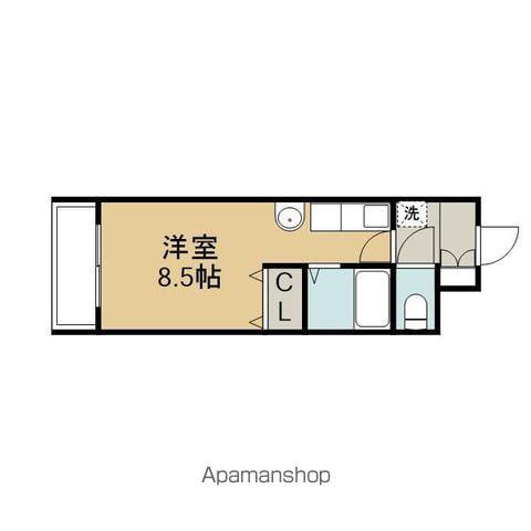 ホーマット千歳(1K/5階)の間取り写真